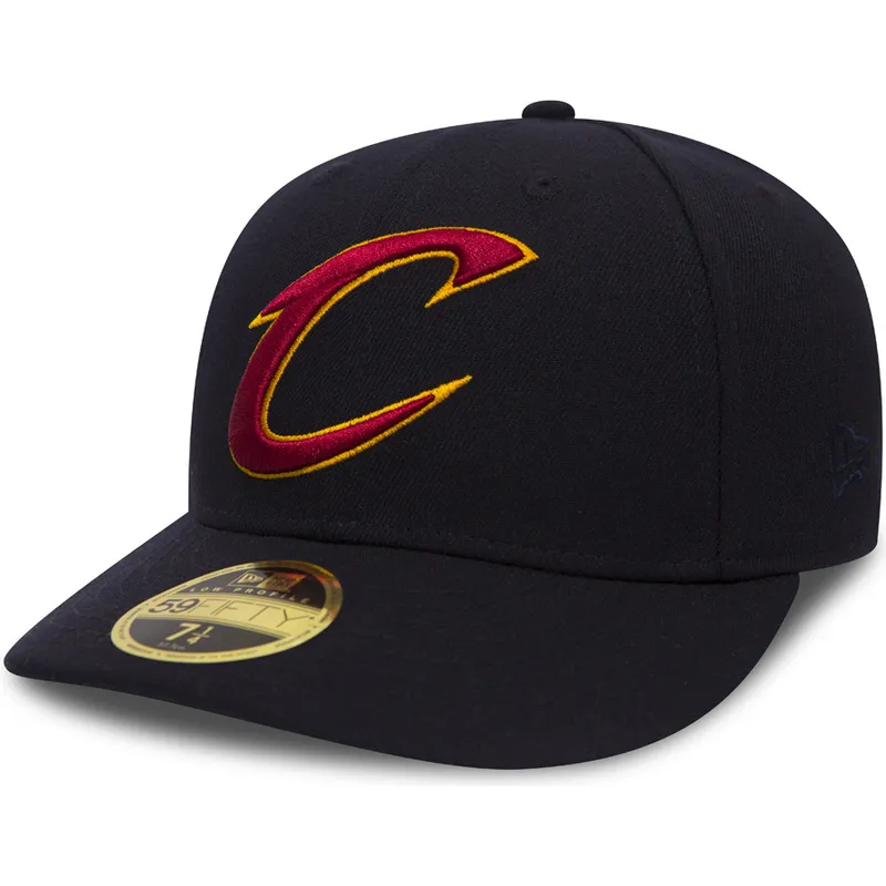 gorra-curva-negra-ajustada-59fifty-low-profile-team-classic-de-cleveland-cavaliers-nba-de-new-era