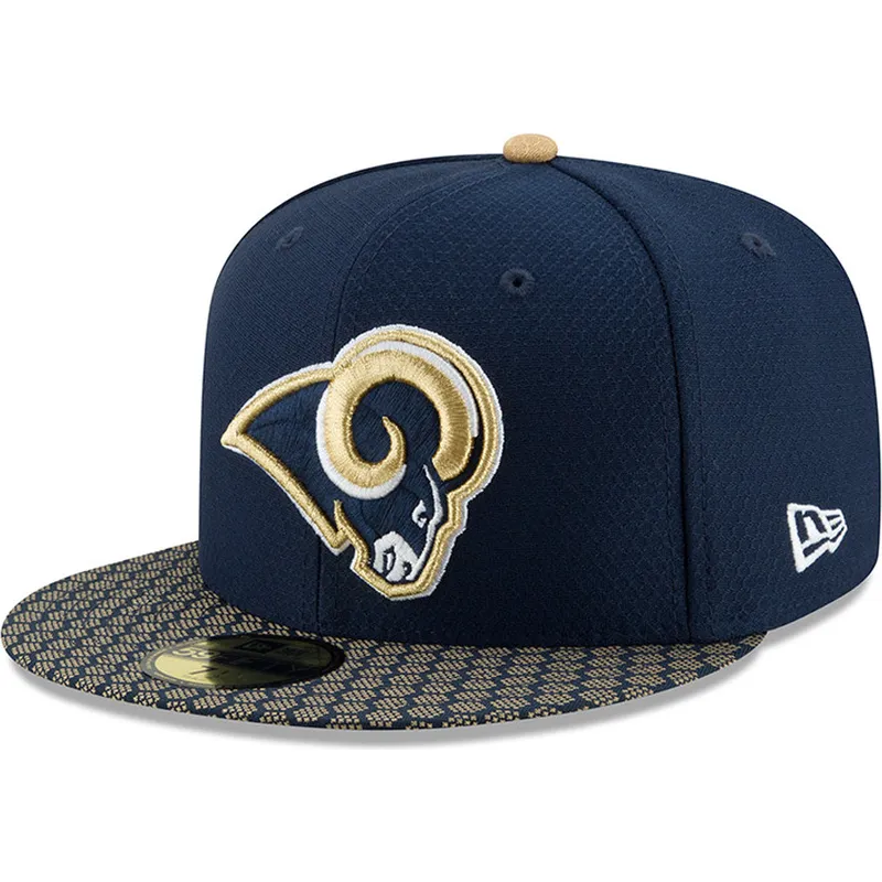 gorra-plana-azul-ajustada-59fifty-sideline-de-los-angeles-rams-nfl-de-new-era