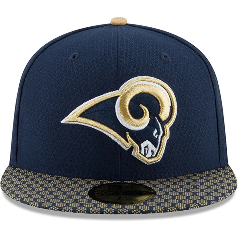 gorra-plana-azul-ajustada-59fifty-sideline-de-los-angeles-rams-nfl-de-new-era