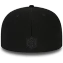 gorra-plana-negra-ajustada-59fifty-black-coll-de-new-england-patriots-nfl-de-new-era