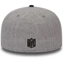 graue-und-schwarze-59fifty-reflective-heather-fitted-cap-der-las-vegas-raiders-nfl-von-new-era