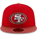 new-era-flat-brim-59fifty-sideline-san-francisco-49ers-nfl-fitted-cap-rot