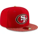 new-era-flat-brim-59fifty-sideline-san-francisco-49ers-nfl-fitted-cap-rot