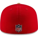 new-era-flat-brim-59fifty-sideline-san-francisco-49ers-nfl-fitted-cap-rot