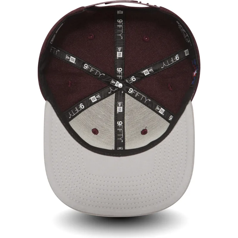 shapka-ploska-chervena-snapbek-9fifty-seasonal-heather-na-atlanta-braves-mlb-ot-new-era