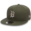 shapka-ploska-zelena-snapbek-9fifty-league-essential-na-detroit-tigers-mlb-ot-new-era