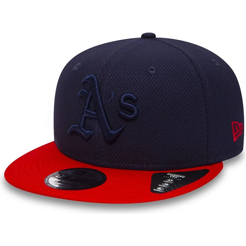 shapka-ploska-tmnosin-snapbek-9fifty-diamond-era-essential-na-oakland-athletics-mlb-ot-new-era