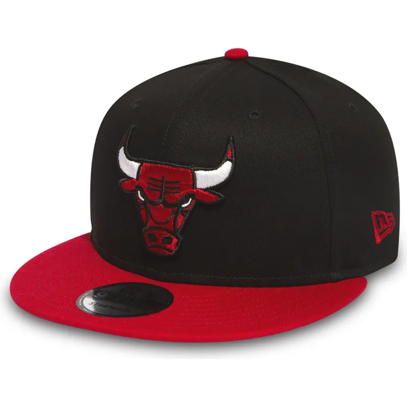 shapka-ploska-cherna-snapbek-9fifty-na-chicago-bulls-nba-ot-new-era