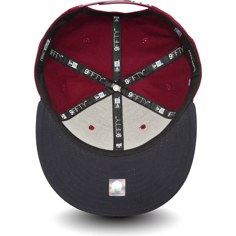 shapka-ploska-chervena-snapbek-9fifty-na-cleveland-cavaliers-nba-ot-new-era