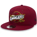shapka-ploska-chervena-snapbek-za-deca-9fifty-classic-na-cleveland-cavaliers-nba-ot-new-era
