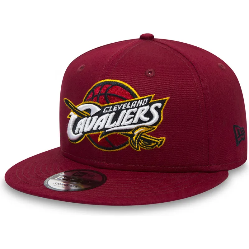 shapka-ploska-chervena-snapbek-za-deca-9fifty-classic-na-cleveland-cavaliers-nba-ot-new-era