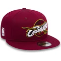 shapka-ploska-chervena-snapbek-za-deca-9fifty-classic-na-cleveland-cavaliers-nba-ot-new-era