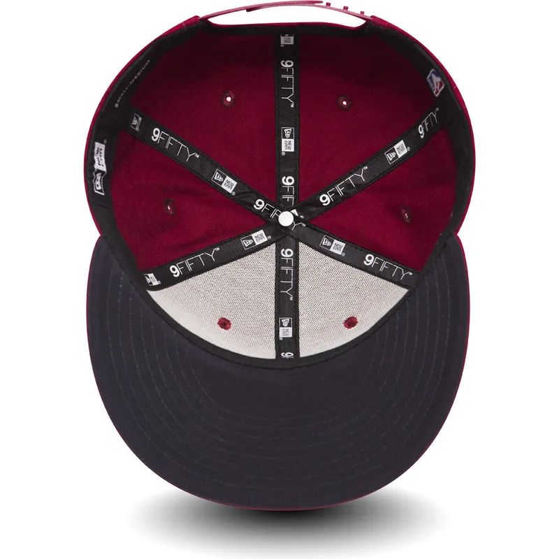 shapka-ploska-chervena-snapbek-za-deca-9fifty-classic-na-cleveland-cavaliers-nba-ot-new-era