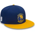 blaue-und-gelbe-snapback-kappe-9fifty-der-golden-state-warriors-nba-von-new-era