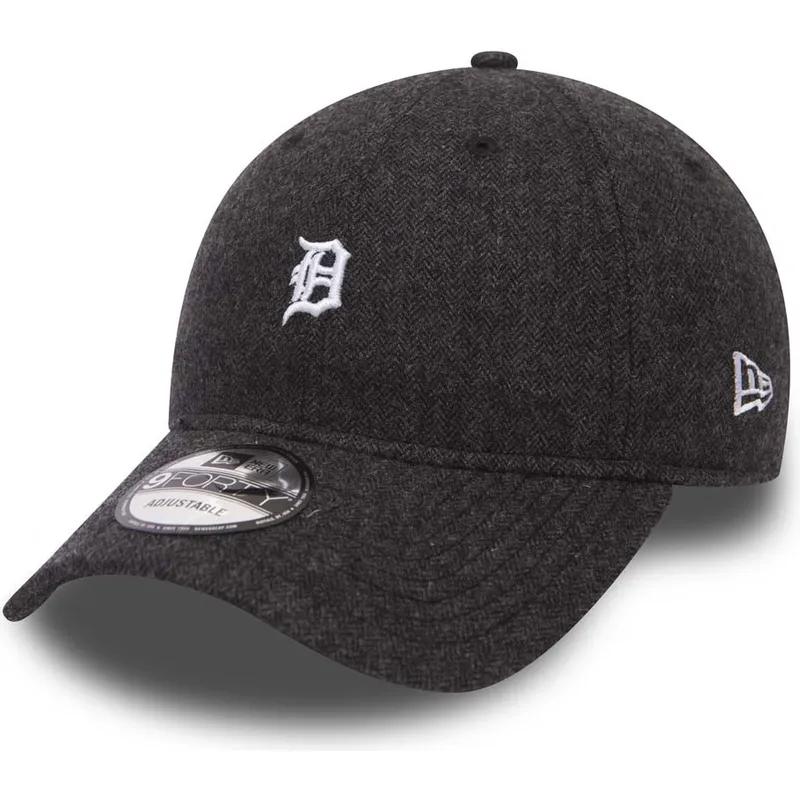 shapka-izvita-cherna-reguliruem-9forty-herringbone-na-detroit-tigers-mlb-ot-new-era