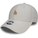 shapka-izvita-byala-reguliruem-bronce-9forty-melton-na-los-angeles-dodgers-mlb-ot-new-era