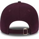 new-era-mlb-new-york-yankees-9forty-melton-verstellbare-kappe-mit-gebogenem-schirm-in-bordeaux-mit-goldfarbenem-logo