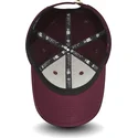 new-era-mlb-new-york-yankees-9forty-melton-verstellbare-kappe-mit-gebogenem-schirm-in-bordeaux-mit-goldfarbenem-logo
