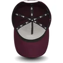 verstellbare-9forty-melton-a-frame-kappe-in-bordeauxrot-der-new-york-yankees-mlb-von-new-era