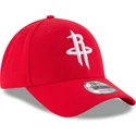 verstellbare-rote-curved-cap-9forty-the-league-der-houston-rockets-nba-von-new-era