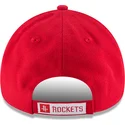 verstellbare-rote-curved-cap-9forty-the-league-der-houston-rockets-nba-von-new-era