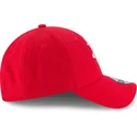verstellbare-rote-curved-cap-9forty-the-league-der-houston-rockets-nba-von-new-era