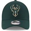 shapka-izvita-zelena-reguliruem-9forty-the-league-na-milwaukee-bucks-nba-ot-new-era