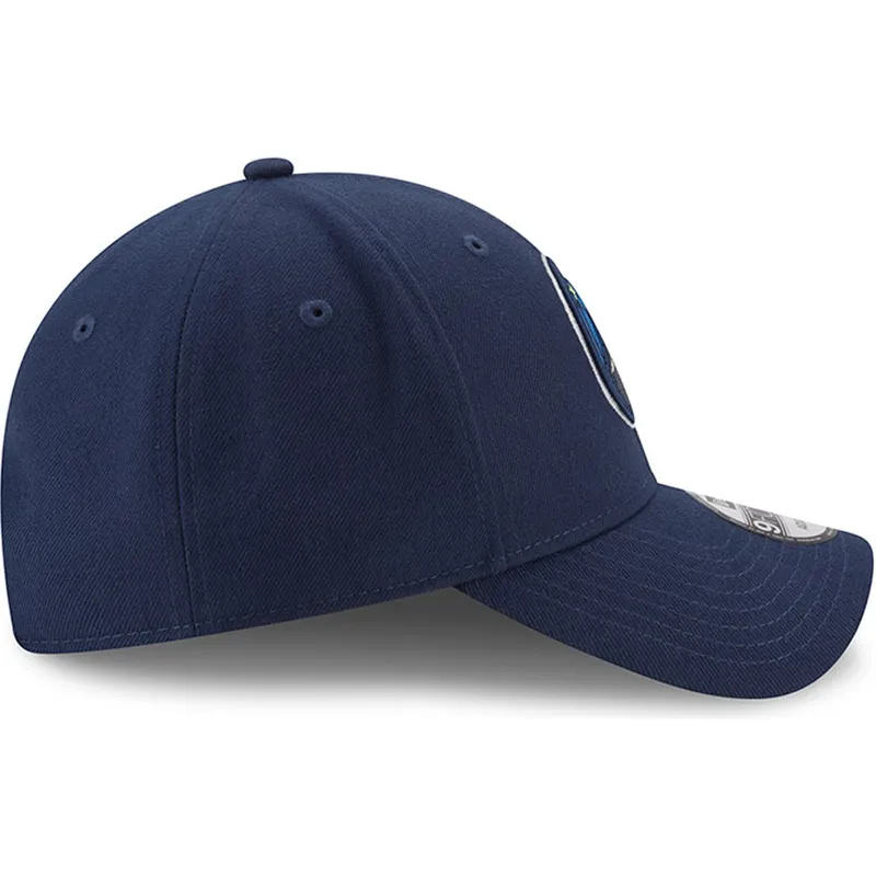 marineblaue-verstellbare-curved-cap-9forty-the-league-der-minnesota-timberwolves-nba-von-new-era
