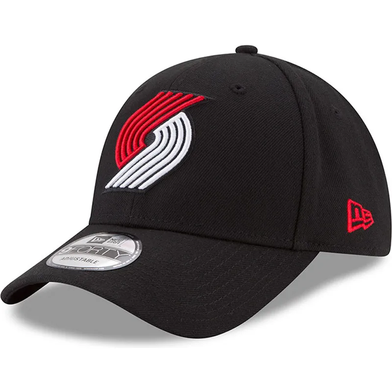 shapka-izvita-cherna-reguliruem-9forty-the-league-na-portland-trail-blazers-nba-ot-new-era