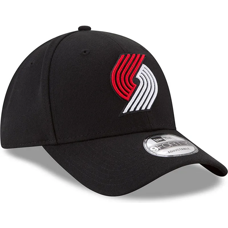 shapka-izvita-cherna-reguliruema-9forty-the-league-na-portland-trail-blazers-nba-ot-new-era