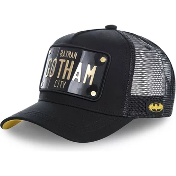 Capslab Batman Gotham City Plate BATP1 DC Comics Trucker Cap schwarz