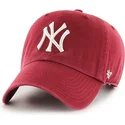 shapka-izvita-chervena-reguliruem-cardenal-na-new-york-yankees-mlb-ot-47-brand