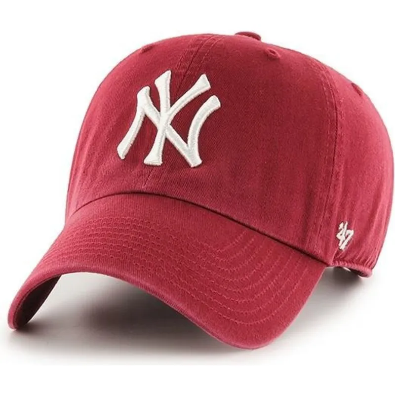 shapka-izvita-chervena-reguliruem-cardenal-na-new-york-yankees-mlb-ot-47-brand shapka-izvita-chervena-reguliruem-cardenal-na-new-york-yankees-mlb-ot-47-brand