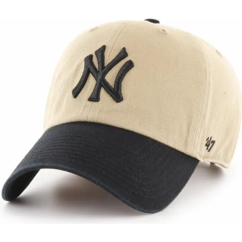 shapka-izvita-bezhov-reguliruem-na-new-york-yankees-mlb-ot-47-brand