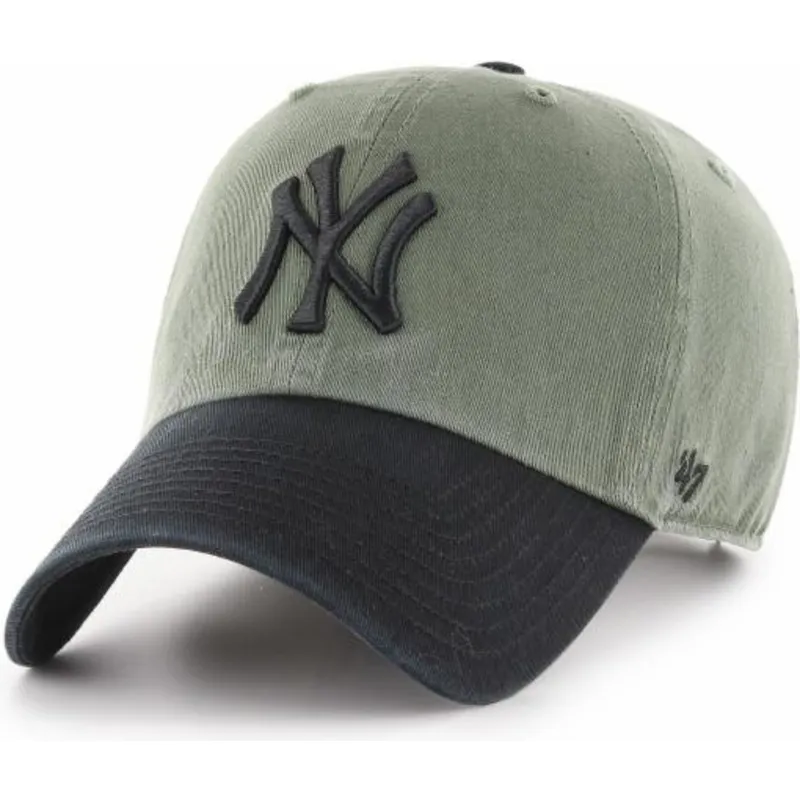 shapka-izvita-zelena-reguliruem-na-new-york-yankees-mlb-ot-47-brand