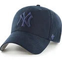 dunkelblaue-curved-cap-mit-dunkelblauem-new-york-yankees-logo-mlb-clean-up-ultra-basic-von-47-brand