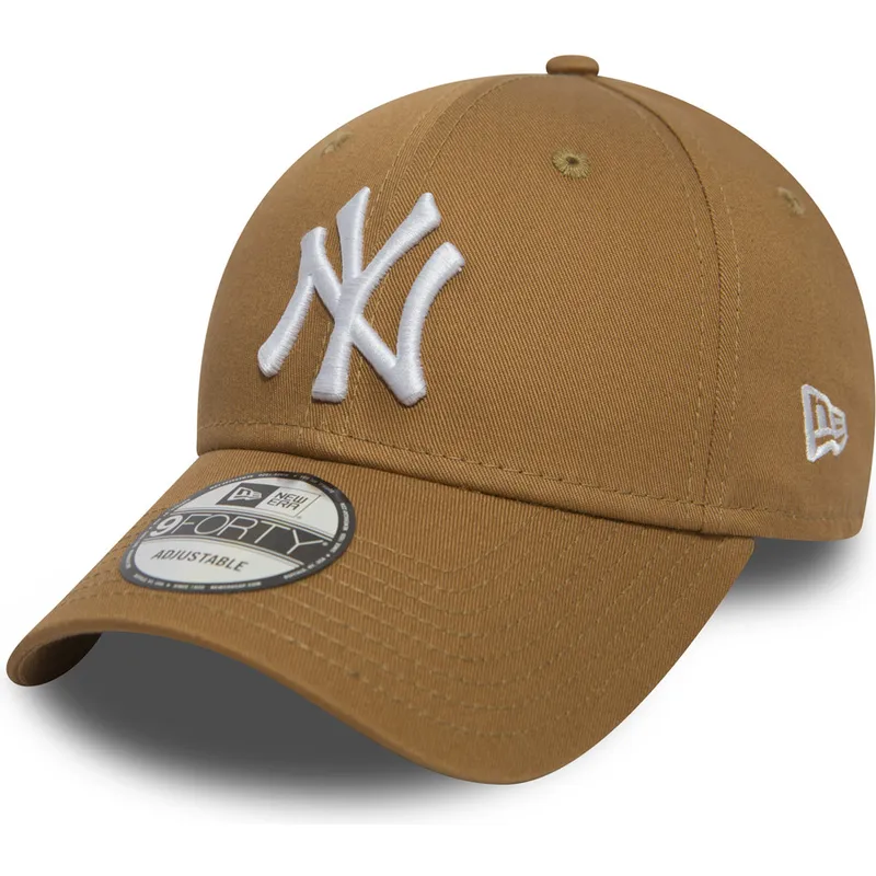 shapka-izvita-kafyav-reguliruem-9forty-essential-na-new-york-yankees-mlb-ot-new-era