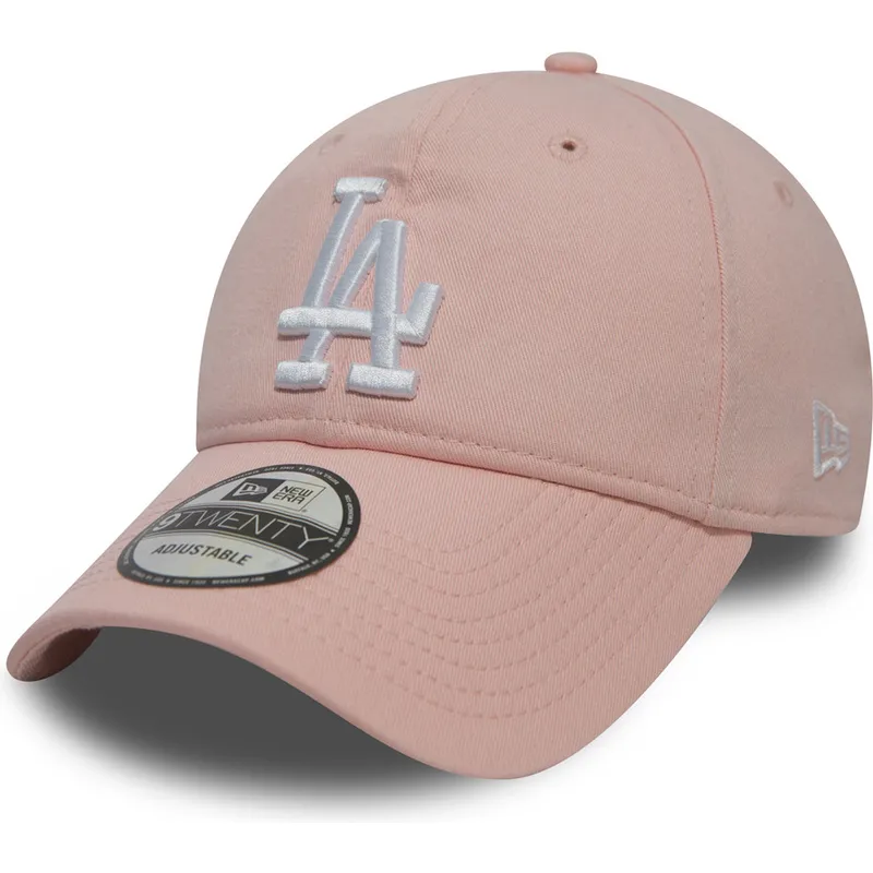 shapka-izvita-roza-reguliruem-9twenty-essential-packable-na-los-angeles-dodgers-mlb-ot-new-era