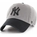 shapka-izvita-siv-reguliruem-na-new-york-yankees-mlb-ot-47-brand