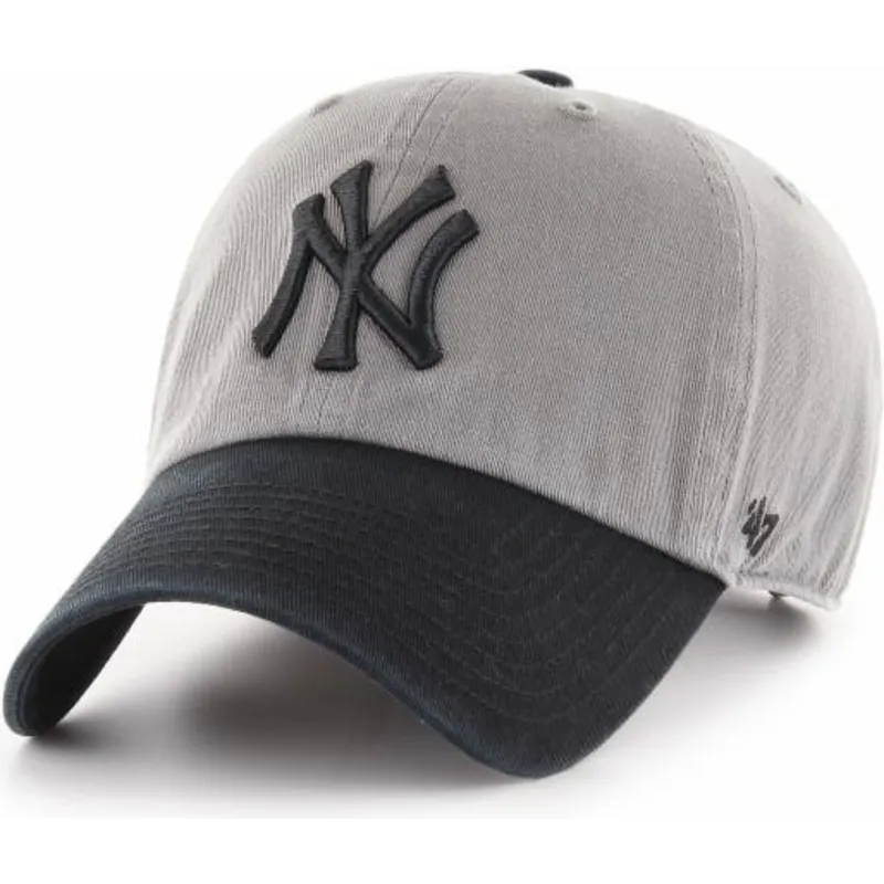 shapka-izvita-siv-reguliruem-na-new-york-yankees-mlb-ot-47-brand