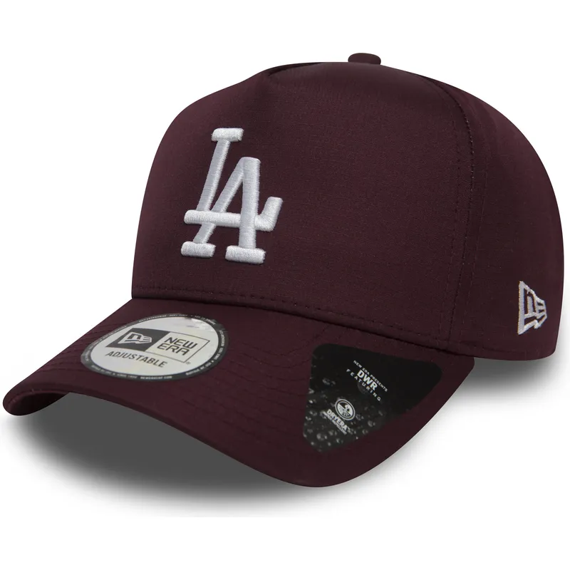 shapka-izvita-chervena-snapbek-ripstop-a-frame-na-los-angeles-dodgers-mlb-ot-new-era