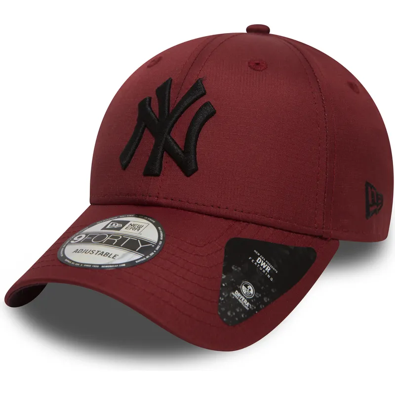 shapka-izvita-chervena-reguliruem-9forty-ripstop-na-new-york-yankees-mlb-ot-new-era