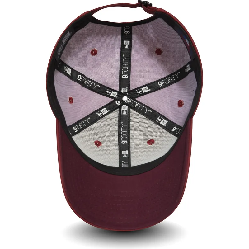 shapka-izvita-chervena-reguliruem-9forty-ripstop-na-new-york-yankees-mlb-ot-new-era