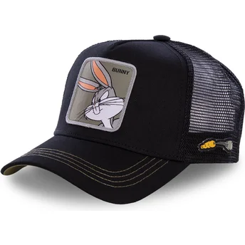 Шапка извита шапка тракер черна снапбек BUN1 Бъгс Бъни Looney Tunes от Capslab