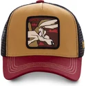shapka-trucker-kafyava-cherna-i-chervena-coyote-coy2-looney-tunes-ot-capslab