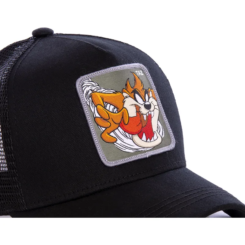 schwarze-trucker-cap-tasmanischer-teufel-taz3-looney-tunes-von-capslab
