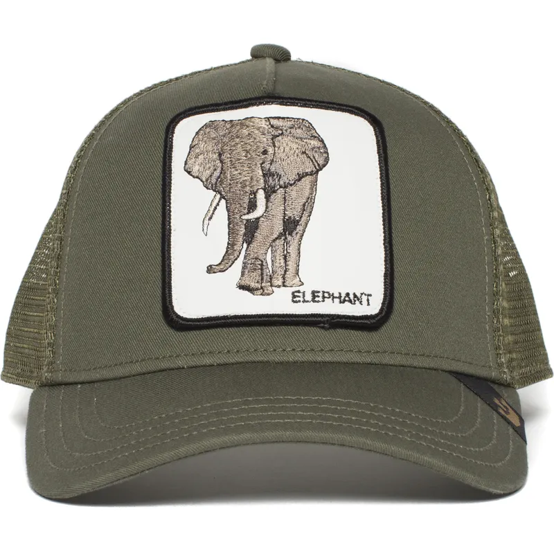 shapka-izvita-traker-zelena-snapbek-elephant-the-farm-ot-goorin-bros