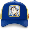 gorra-trucker-azul-y-amarilla-chun-li-chu-street-fighter-de-capslab