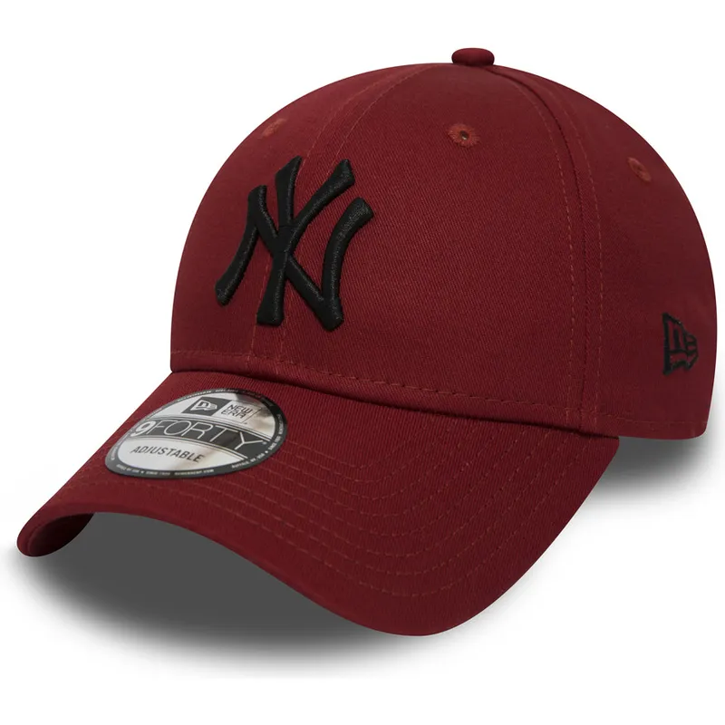 shapka-izvita-chervena-reguliruem-9forty-essential-na-new-york-yankees-mlb-ot-new-era