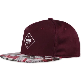 Djinns 5 Panel Rubber Aztek Бордо Шапка с Плоска Козирка